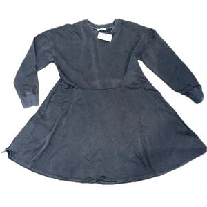 NWT zara gray distressed modest dress